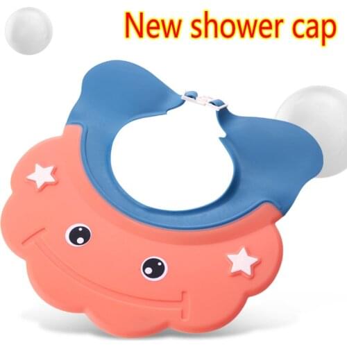 New safety protection shower cap sun hat multi-function use sun hat children bathing safety protection cute sweet style baby hat