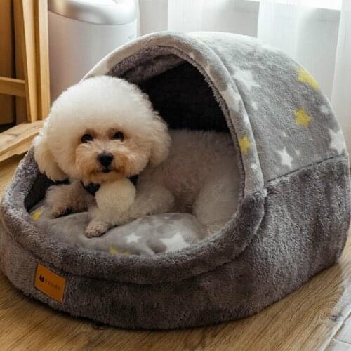 Dog Kennel Winter Warm House Type Cat Kennel Four Seasons Universal Small Dog Teddy Removable Washable Dog Bed Pet Supplies