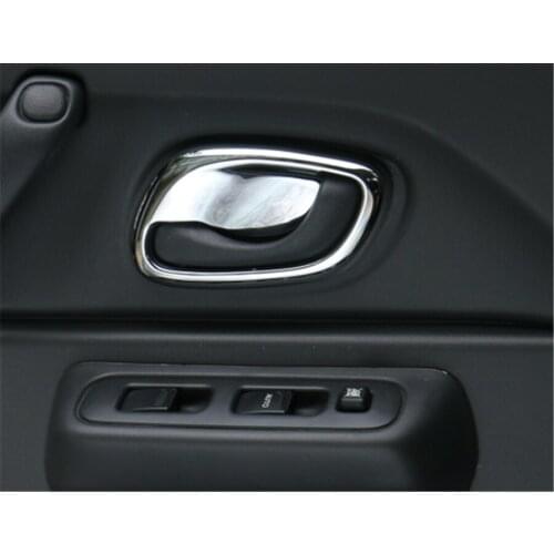 Fit For Suzuki Jimny 2007-2015 Auto Car Interior Door Handle Bowl Trim Frame Cover Bezel Sticker Styling 2Pcs/set
