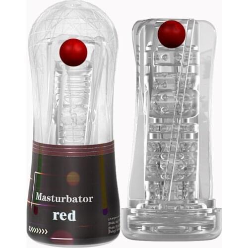 Transparent Male Masturbator Glans Ball Stimulator Sex Toys For Men Masturbatings Sex Trainer Man Masturbation Cup