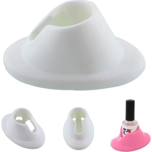 Color Random DIY Salon profession Nail Art Tips Varnish Polish Display Rubber Holder Bottle Holder For UV Gel Nail Polish