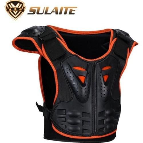 SULAITE Kids Body Motorcycle Armor Children Armor Vest Protective Suitable for 4-12 Age Skate Board Skiing Pulley Kids Jackets