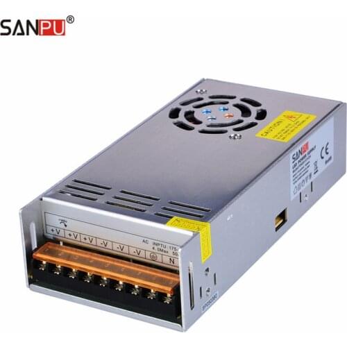 SANPU SMPS 24v 400w LED Switching Power Supply 16a Constant Voltage Driver 220v 110v ac/dc Lighting Transformer Single Output