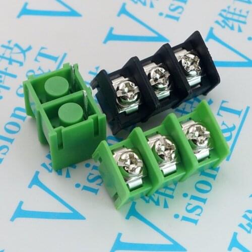 XK7.62 2P 3P 4P splice Terminal block pitch 7.62mm pin connector green black LED power terminal
