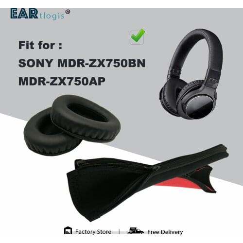 1 Set of Replacement Ear Pads Headband for SONY MDR-ZX750BN MDR-ZX750AP Earphone Earmuff Cushion Cover Bumper Sleeve