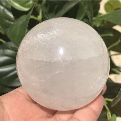 1pcs 5-6cm Natural white Calcite Quartz Crystal Sphere Ball Healing Gemstone
