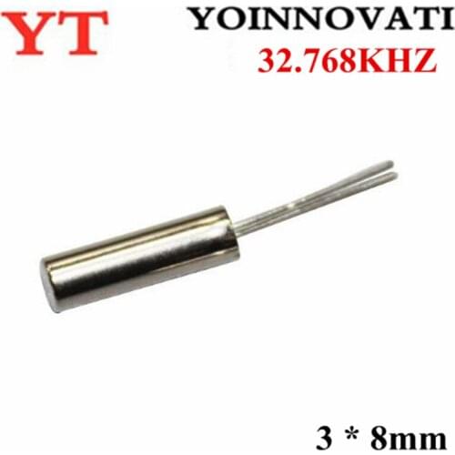 100PCS clock crystal (32768HZ) 32.768KHZ crystal oscillator 3 * 8mm Best quality