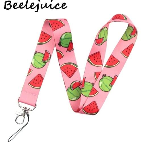 24pcs Funny Fruits Classical Style Lanyard For keys 90s Phone Working Badge Holder Neck Straps With Phone Ropes webbings ribbons