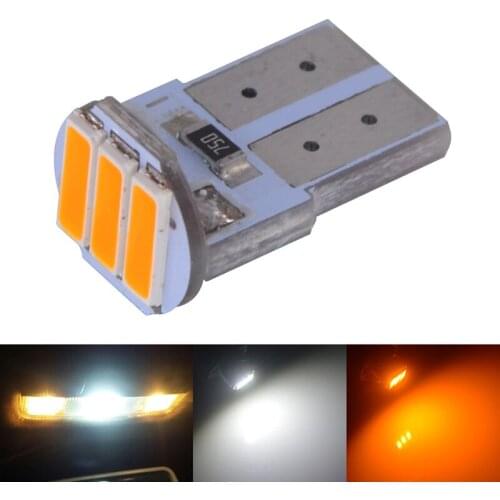 500pcs Car LED Light W5W T10 Car 3 LEDs 7020 SMD Wedge Replacement Reverse Instrument Panel Lamp Clearance Lights