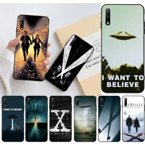 CUTEWANAN The X Files I want to believe Black Soft Shell Phone Case Capa for Huawei Honor 30 20 10 9 8 8x 8c v30 Lite view pro