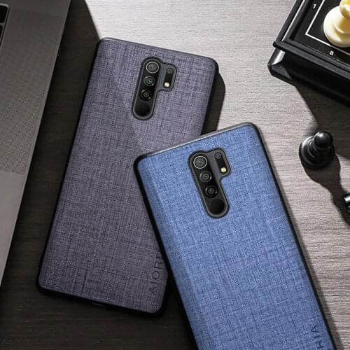 Fabric Silicone Case For Xiaomi Redmi 9 9C 9A Soft TPU Bumper Back Cover For Xiaomi Redmi 9 Prime Case Funda