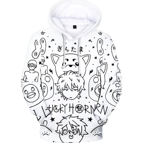 Kids Hoodies Anime Gintama Boy Girl Sweatshirts 3D Hoody Men Women Sweatshirt Boys Girls Clothes Pullover Tracksuit Sportswear