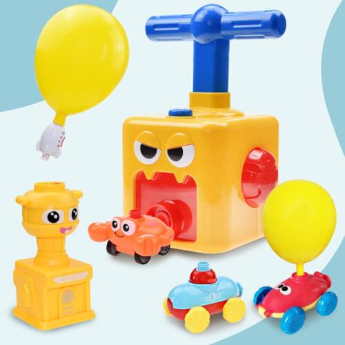 Children Inertial Power Balloon Car Science Experiment Toy Puzzle Fun Inertial Power Car Balloon Early Education Kid Gift