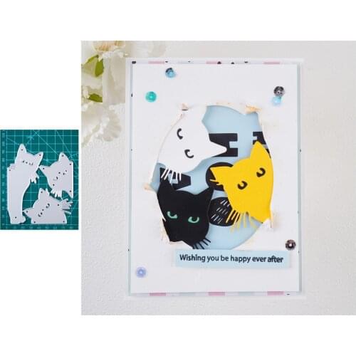 InLoveArts Metal Cutting Dies Cut Mold Animal Cat Decoration Scrapbook Paper Craft Knife Mould Blade Punch Embossing Stencil DIY