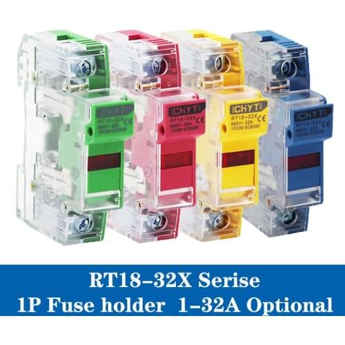 RT18 1Sets 10*38mm Fast Blow Ceramic Fuse With Holder Fuse Base 250V 1A 2A 4A 6A 8A 10A 16A 20A 25A 32A