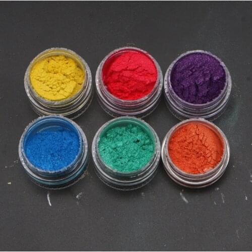 1 Set Cosmetic Grade Pearlescent Natural Mica Mineral Powder Epoxy Resin Dye Pearl Pigment DIY Jewelry Crafts Making