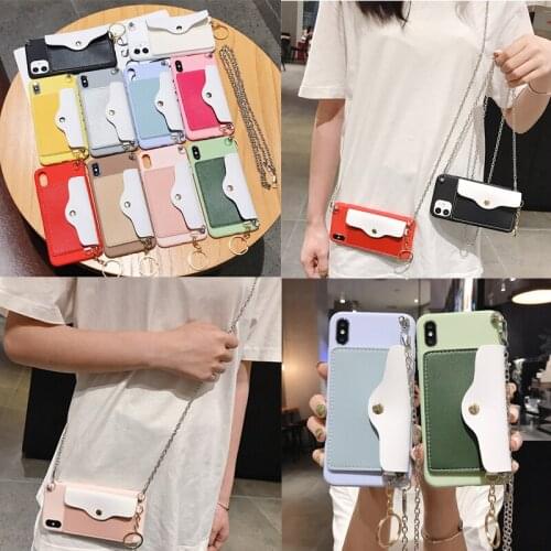 Cute Crossbody Bags Lanyard Neck Strap Case For Huawei Honor V20 V10 V9 Magic 2 Note 10 9 Play Lite P Smart 2019 9i 2018 Case