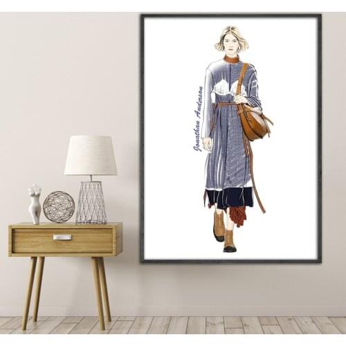 NOOG Fashion Handbag Figure Quotes Posters and Prints Canvas Wall Pop Art Painting Decorative Picture Nordic Decor