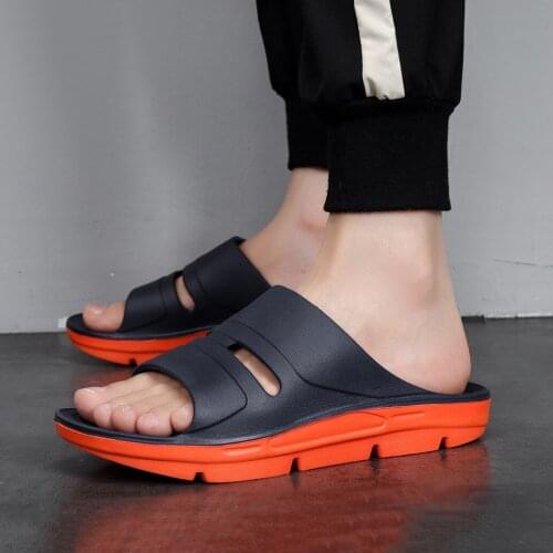2021 New Mens Slippers Summer Shoes Beach Ourdoor Slides Male Platform Shoes Men Casual Sandals Fashion Men Sandals Trend