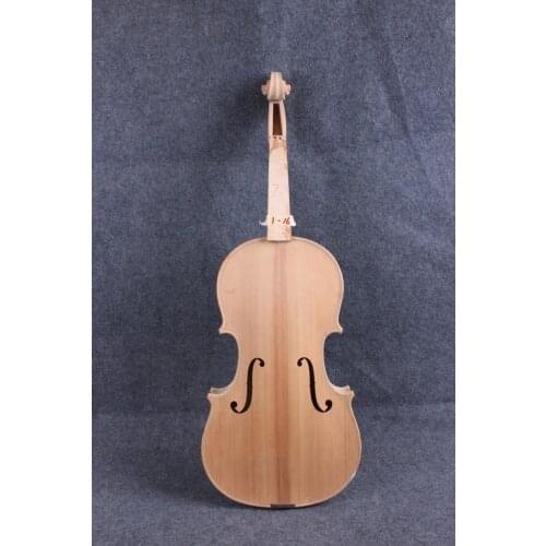 1 pcs 16" unfinished viola Flame maple Russian spruce top White viola Body#1-16