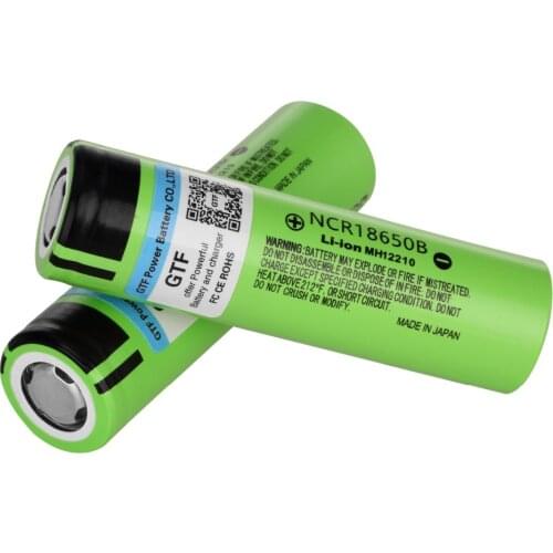 3400mah 100% capacity 3.7V 18650 battery Original NCR18650B 3400mah li-ion Rechargeable Battery NO PCB