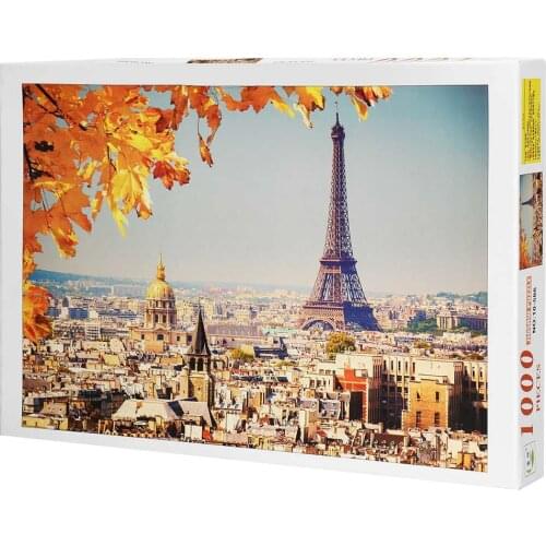 1000 Pieces Eiffel Tower Jigsaw Puzzle DIY Assembling Picture Puzzles Adults Educational Children Toys Pare Adultos Landscape