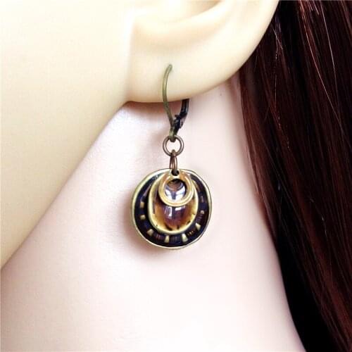 Women Special Store Bronze Ethnic Hat Pendant Hanging Earrings Brincos Female Turkey Earing