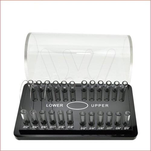 Dental Acrylic Organizer Holder for Orthodontic Rectangular Arch wires Case