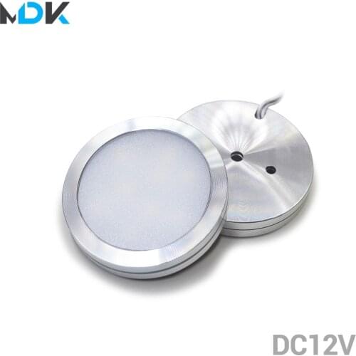 DC12v 3W LED DownLight Under Cabinet Wardrobe Showcase Lamp with Wire 3M back glue or screw installation Kitchen Dome Light