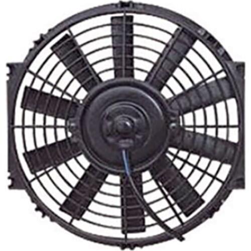 Universal 8 Inch 12V 24V 80W 2100RPM Car Air Conditioning Electronic Cooling Fan Straight Black Blade Electric Cool Kit