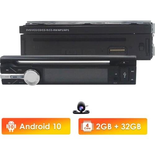 7 inch Android 9 universal Car Radio 1 din android car radio DVD Player GPS NAVIGATION WIFI Bluetooth autoaudio Rear CAM obd swc