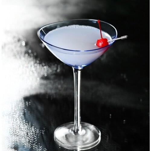 High-end blue special cocktail glass Martini glass Japanese crystal cocktail glass Cold drink glass Martini glass