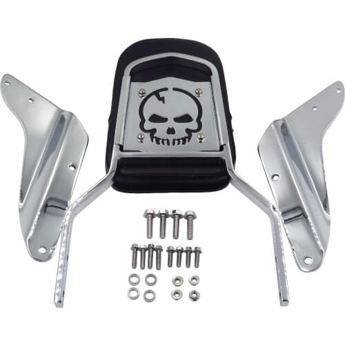 Aftermarket motorcycle parts motorcycle Skull Backrest Sissy Bar Pad for Honda Magna 750 VF750 250 VF250 CHROMED