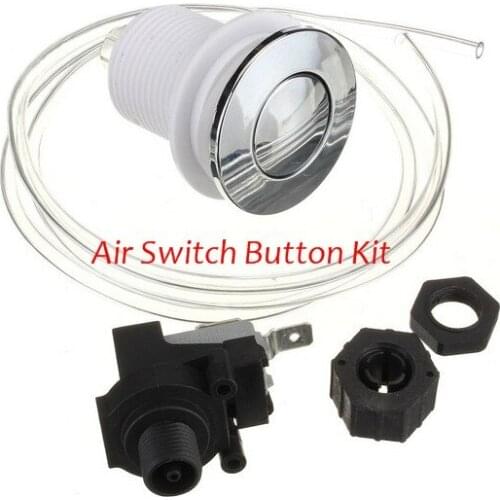 SPA PEDICURE PARTS AIR SWITCH/ PUSH BUTTON/ AIR BUTTON CHROME COVER