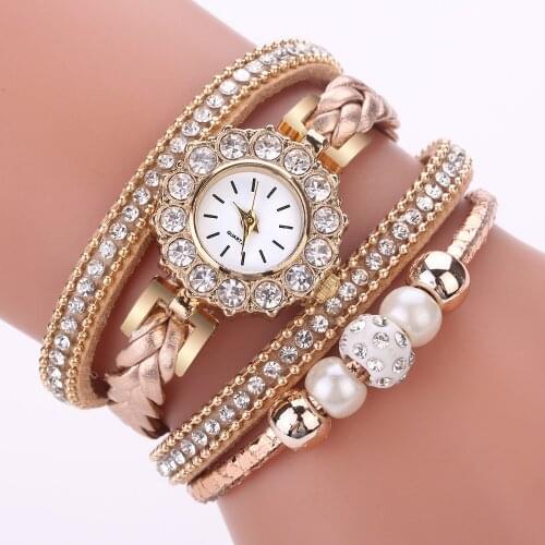 2020 Women Watches Fashion Casual Vintage Weave Wrap Quartz Wrist Watch Bracelet For Ladies clock women Wristwatch שעוני נשים W3