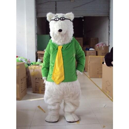 Hot sale Polar Bear Mascot Costume Polar bear Mascot costume Cute Cartoon Character Mascotte Costum Cosplay Outfits Adult Size