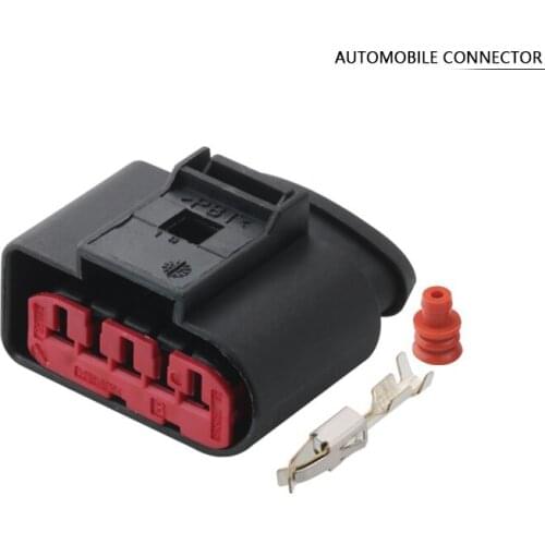 100/500 Set MAF 5 Pin Connector Adapter Mass Air Flow Sensor For VW Golf 99-01 1J0 973 775A 1J0973775A DJ7056-3.5-21