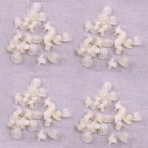 100Pcs Car Nylon Bumper Grommet Nut Clip Retainer Fit for Honda Civic Accord CR-V Acura 71144SR3A00