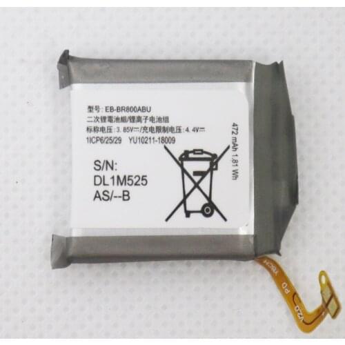 2pcs/lot 46mm 472mAh EB-BR800ABU Battery For Samsung Galaxy Gear S4 SM-R800 SM-R810 SM-R805 R800 R810 R805W R805U R805NR805F
