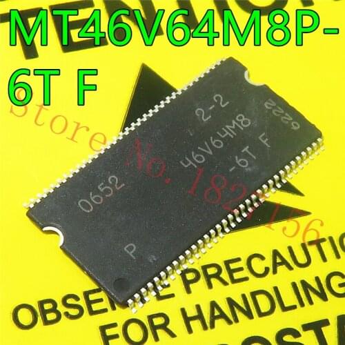 5pcs/lot MT46V64M8P-6T:F MT46V64M8P MT46V64M8 TSOP-66