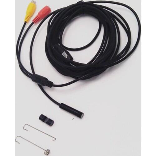 8mm AV Endoscope Camera 6 led Brightness Adjustment Water-Proof IP67 TVL Borescope Video Microscope