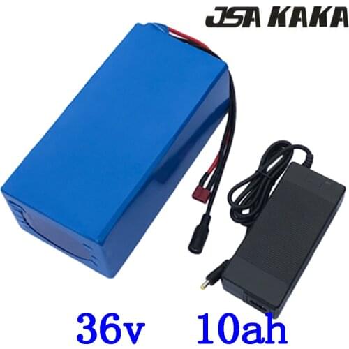 36V 250W 350W 500W Ebike Battery Pack 36V 10AH Electric Bike Battery 36V 10AH lithium Battery With15A BMS+ 2A Charger Free Duty