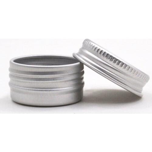 Aluminum Empty Cosmetic Cans Thread Lids Lip Balm Containers Nail Craft Pot Refillable Bottle 5/10/15/20/30/50/100/120/150ml