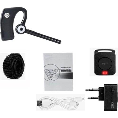 Walkie talkie Bluetooth Headset For Kenwood Wireless PTT Earphone For BaoFeng UV-82 UV-5R 888S UV5R Two Way Radio Moto Bike