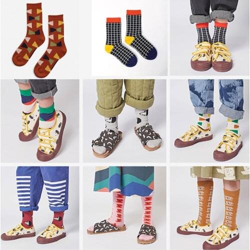 Kids Boys Girls Autumn Knee-High Socks Baby Children Toddler Socks