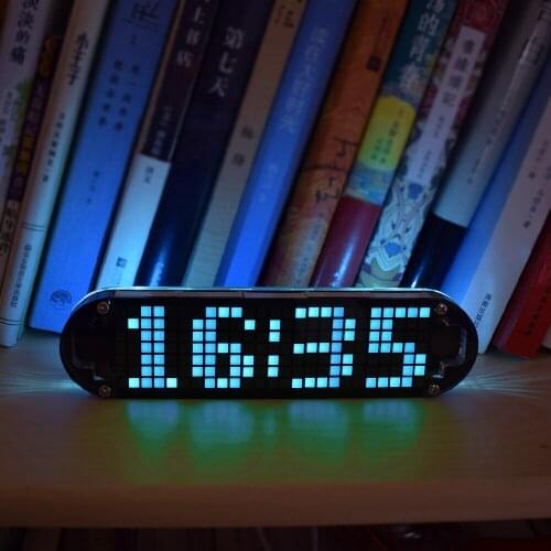 DS3231 High Accuracy DIY Digital Dot Matrix LED Alarm Clock Kit with Transparent Case Temperature Date Time Display