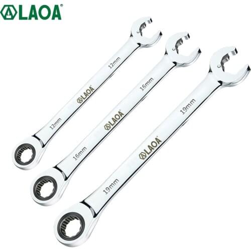 LAOA Double Ratchet Combination Wrench 8-19mm, Combination Torx Wrench Auto Repair Hand Tool