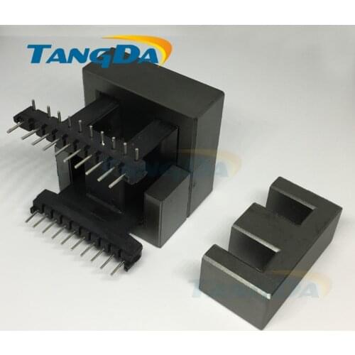 Tangda double EE55B core EE Bobbin magnetic core + skeleton 10+10 pin Transformers L horizontal Inductors A