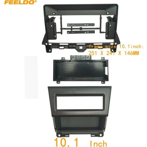 FEELDO Car Audio Radio 10.1" Big Screen 2DIN Fascia Frame Adapter For Honda Accord 08-13 DVD Player Dash Fitting Panel Frame Kit