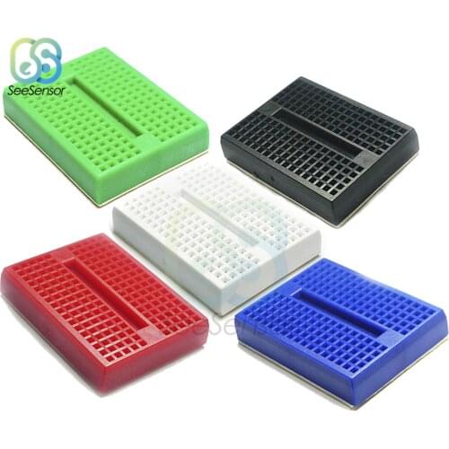 SYB-170 Mini Solderless Prototype Experiment Test Breadboard 170 Tie-points 45*34.5*8.5mm